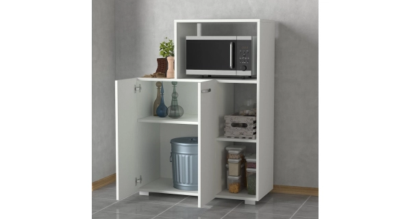 Komoda s regálem JOSE, bílá