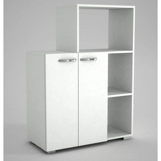 Komoda s regálem JOSE, bílá