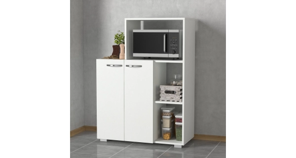 Komoda s regálem JOSE, bílá