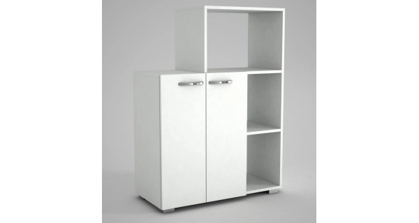 Komoda s regálem JOSE, bílá