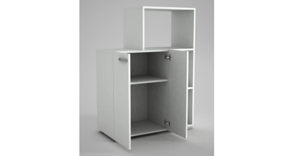 Komoda s regálem JOSE, bílá