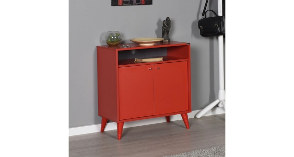 Komoda SACABAYA, červená DOPRODEJ