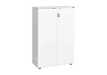 Komoda se zámkem CORNO, bílá