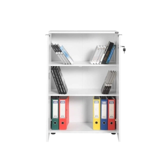 Komoda se zámkem CORNO, bílá