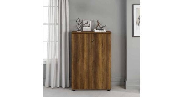 Komoda se zámkem CORNO, ořech Oslo