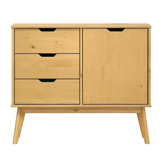 Komoda SIMIR 1D3S, masiv borovice/vosk