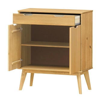 Komoda SIMIR 2D1S, masiv borovice/vosk