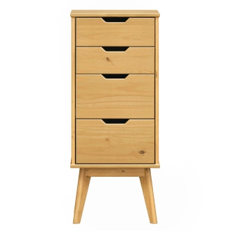 Komoda SIMIR 4S, masiv borovice/vosk