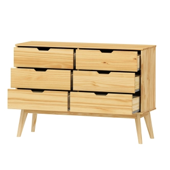 Komoda SIMIR 6S, masiv borovice