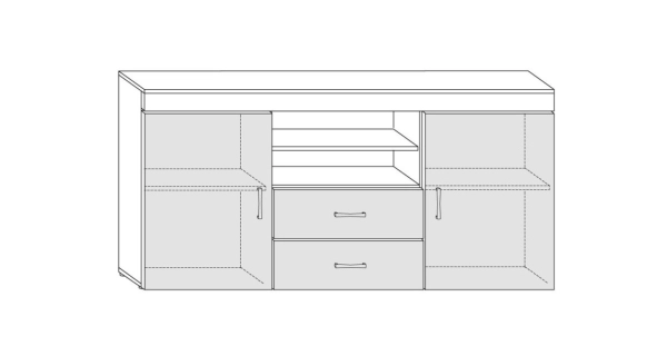 Komoda SIWANI, craft tobaco/krém, 5 let záruka