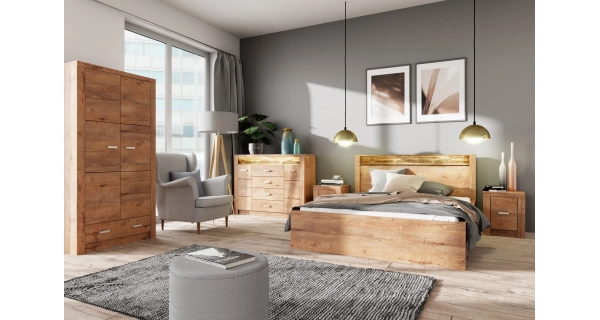 Komoda SWED S17, jasan světlý