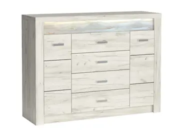 Komoda SWED S7, jasan bílý