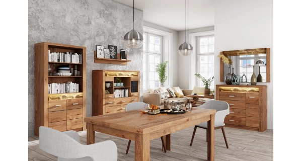 Komoda SWED S7, jasan světlý