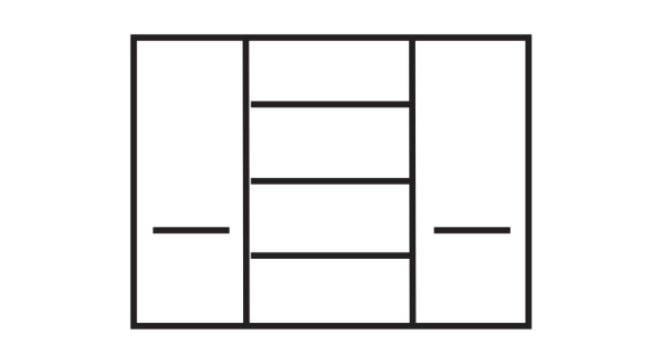 Komoda SWED S7, jasan světlý