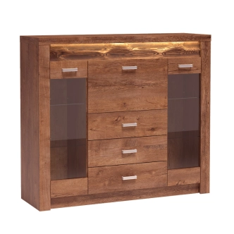 Komoda SWED S8, jasan světlý 