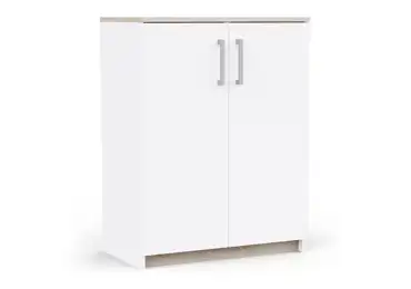 Komoda TODY 2D, bílá/dub kronberg