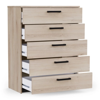 Komoda TODY 5S široká, dub kronberg/dub waterford