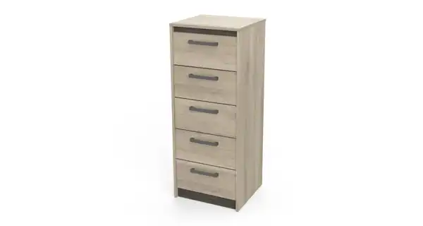 Komoda TODY 5S úzká, dub kronberg/dub waterford