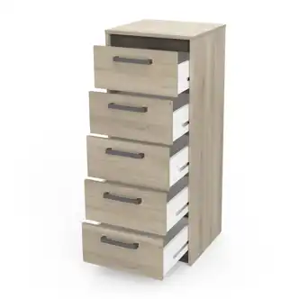 Komoda TODY 5S úzká, dub kronberg/dub waterford