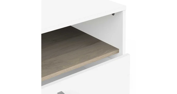 Komoda TODY 6S, bílá/dub kronberg