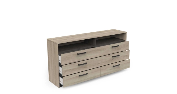 Komoda TODY 6S, dub kronberg/dub waterford