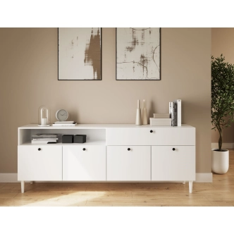 Komoda TORVIAN 200, bílá