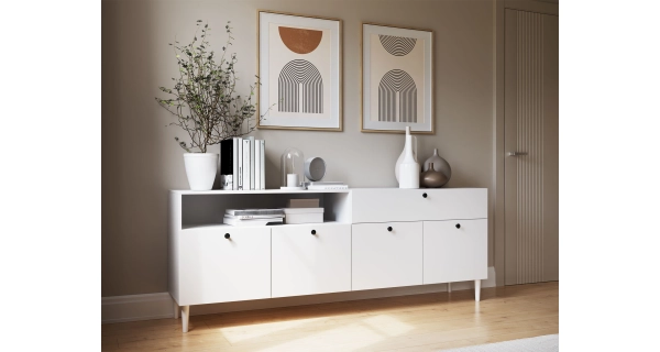 Komoda TORVIAN 200, bílá