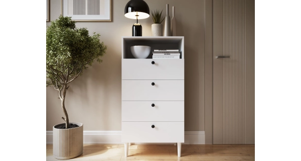 Komoda TORVIAN 60, bílá