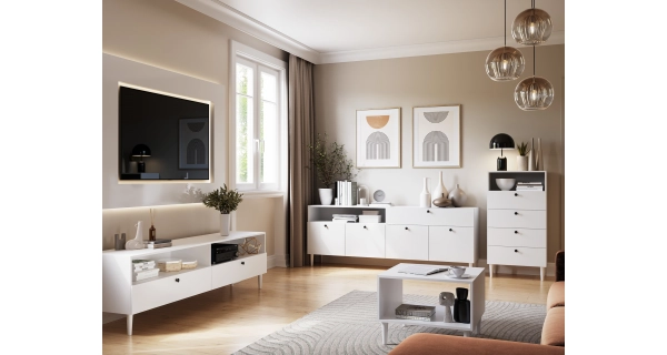 Komoda TORVIAN 60, bílá