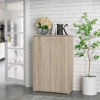 Komoda TREVON 2 s dvířky, dub sonoma, 5 let záruka