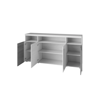 Komoda TYLTA 4D, ořech satin/touchwood