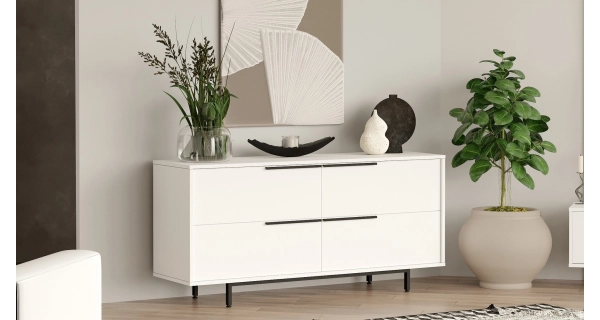 Komoda VELVON typ 1, bílá
