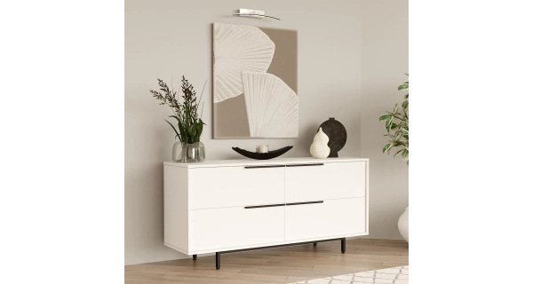 Komoda VELVON typ 1, bílá