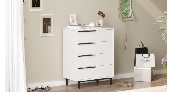 Komoda VELVON typ 4, bílá