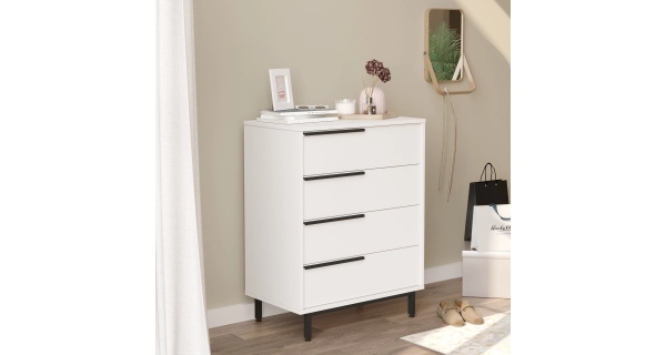 Komoda VELVON typ 4, bílá