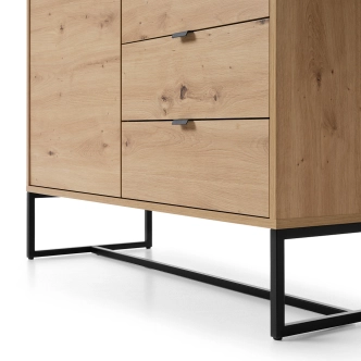 Komoda VEREL 1D4S, dub artisan