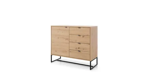 Komoda VEREL 1D4S, dub artisan