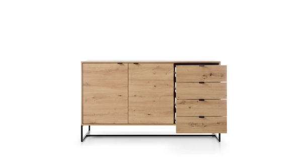 Komoda VEREL 2D4S, dub artisan