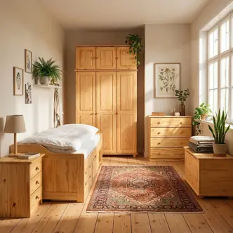 Komoda VITOSHA 4S, masiv borovice