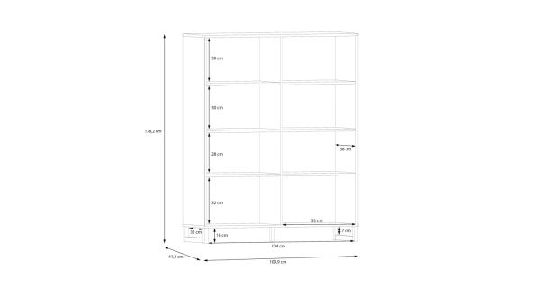 Komoda VOLRO 4D, šalvěj, 5 let záruka