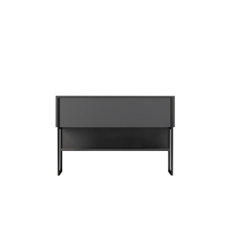 Komoda WELTRIS, antracit/černá