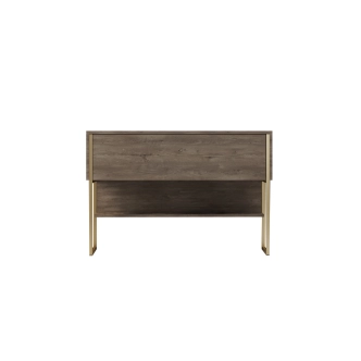 Komoda WELTRIS, vlašský ořech/zlatá