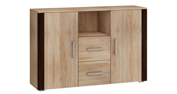 Komoda WUBIN 2D2S, dub sonoma/dub sonoma/dub sonoma tm., 5 let záruka