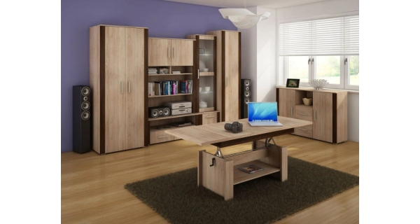 Komoda WUBIN 2D2S, dub sonoma/dub sonoma/dub sonoma tm., 5 let záruka