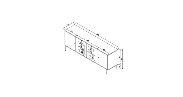 Komoda YORLON typ 3, dub