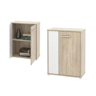 Komoda ZU03, černá/bílá