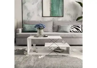 Konferenční stolek ANEAS, bílá