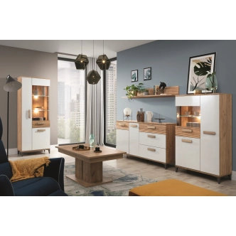 Konferenční stolek ANTIOPE, dub craft zlatý