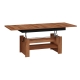 Konferenční stolek ARARAT rozkládací lesklý, barva: švestka wallis/černý lesk, 5 let záruka
