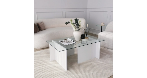 Konferenční stolek ARMANDO, bílá